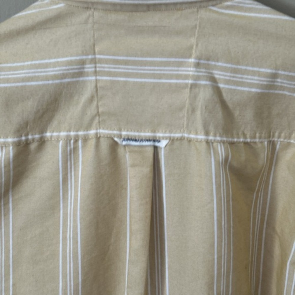 BROOKS BROTHERS Men's XL Long Sleeve Button Shirt Yellow Candy/Pencil Striped - Picture 6 of 7